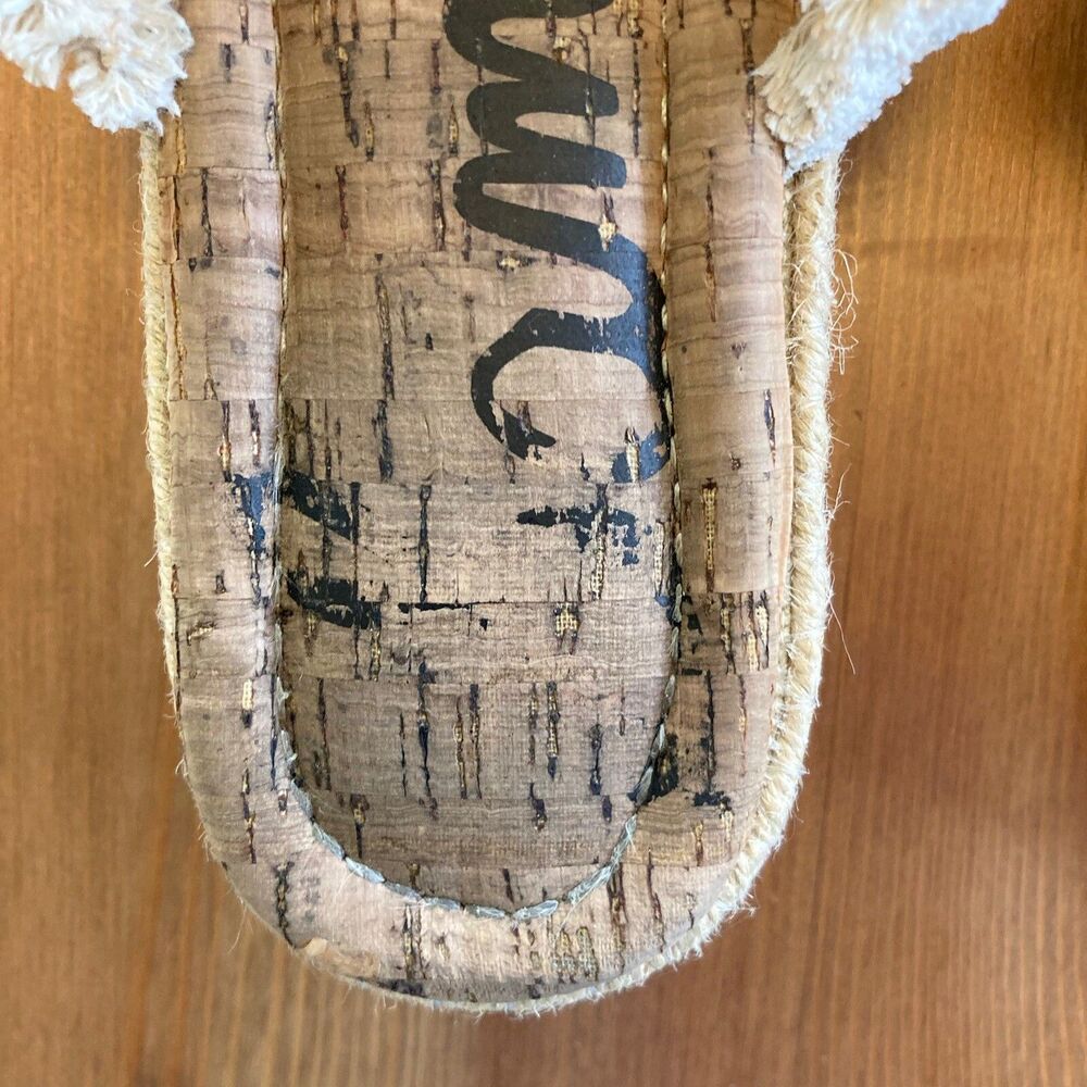 Sam Edelman Espadrille Sandals Size 9.5 Ashlyn Sand Weave Tan Platform Boho - Picture 7 of 12